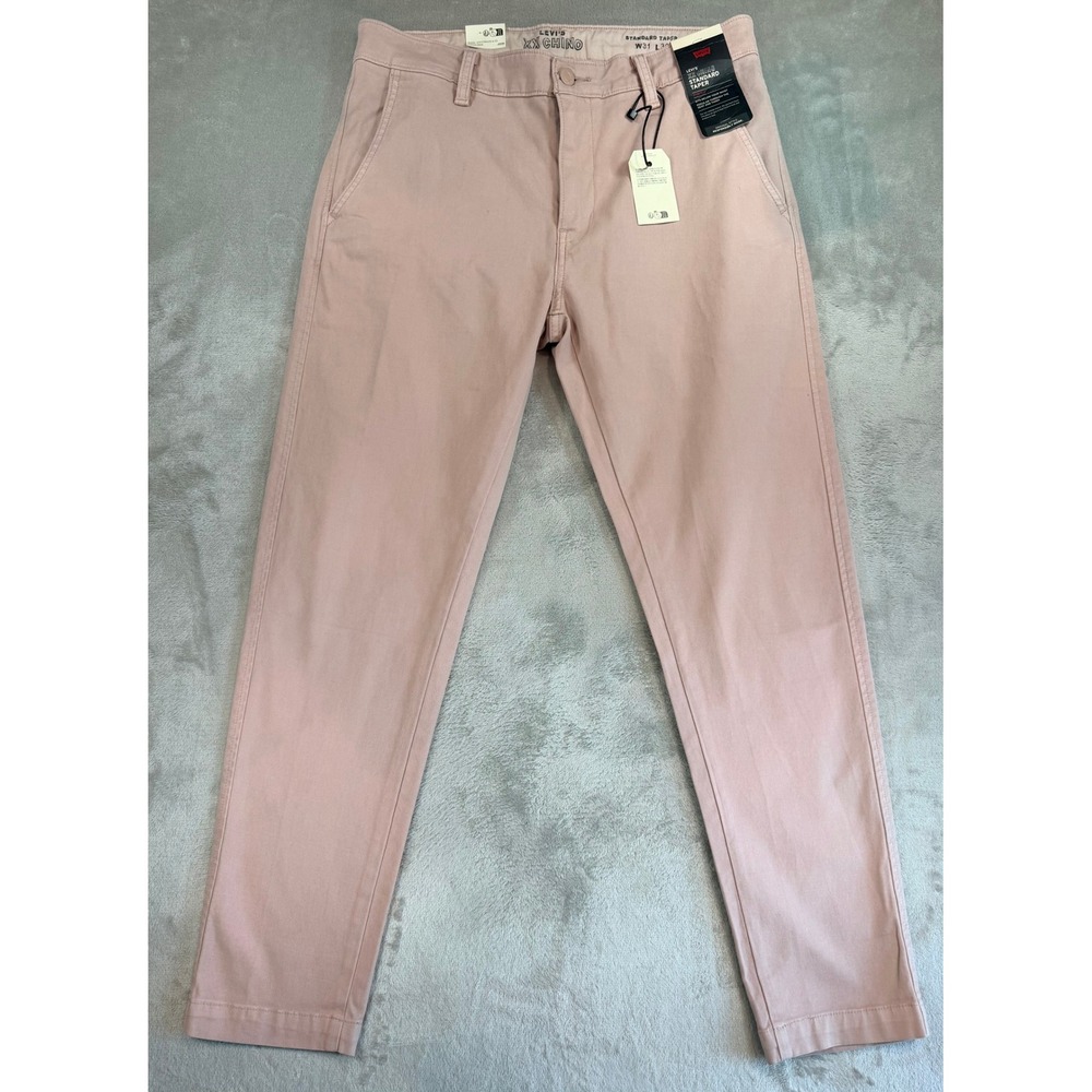 NWT‎ Levi's Mens XX Chino Standard Taper Stretch Pants Trousers Pink W31 L30